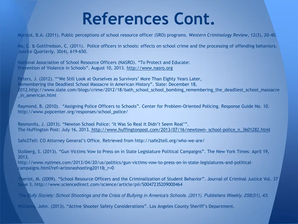 references cont 1