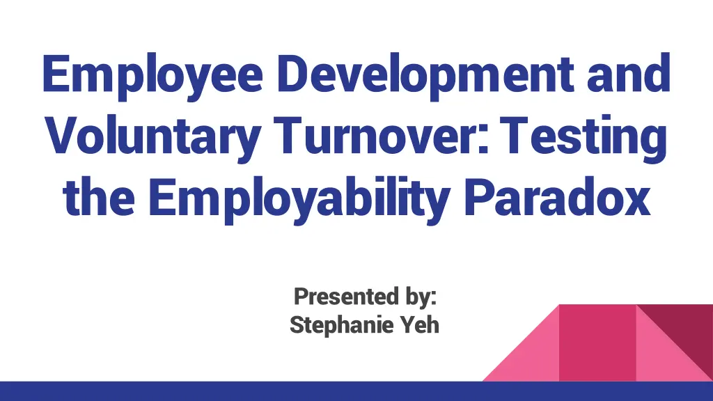 employee development and voluntary turnover