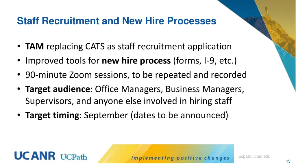 staff recruitment and new hire processes