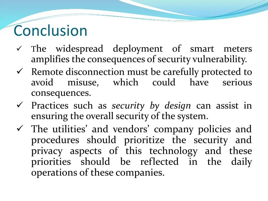 conclusion