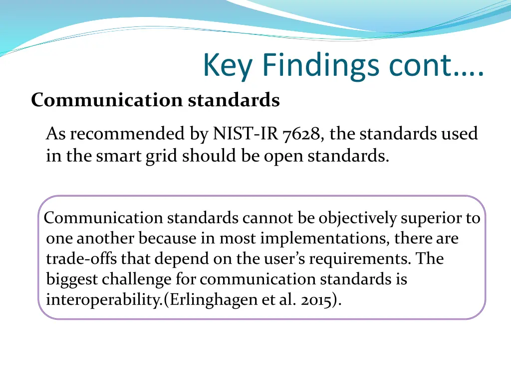key findings cont
