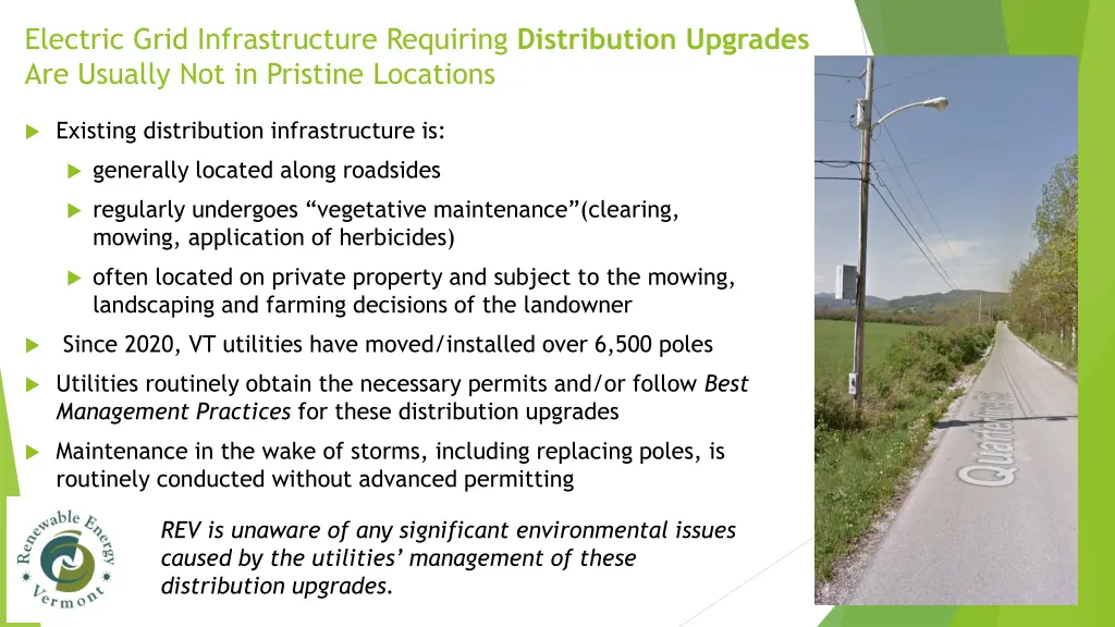 electric grid infrastructure requiring
