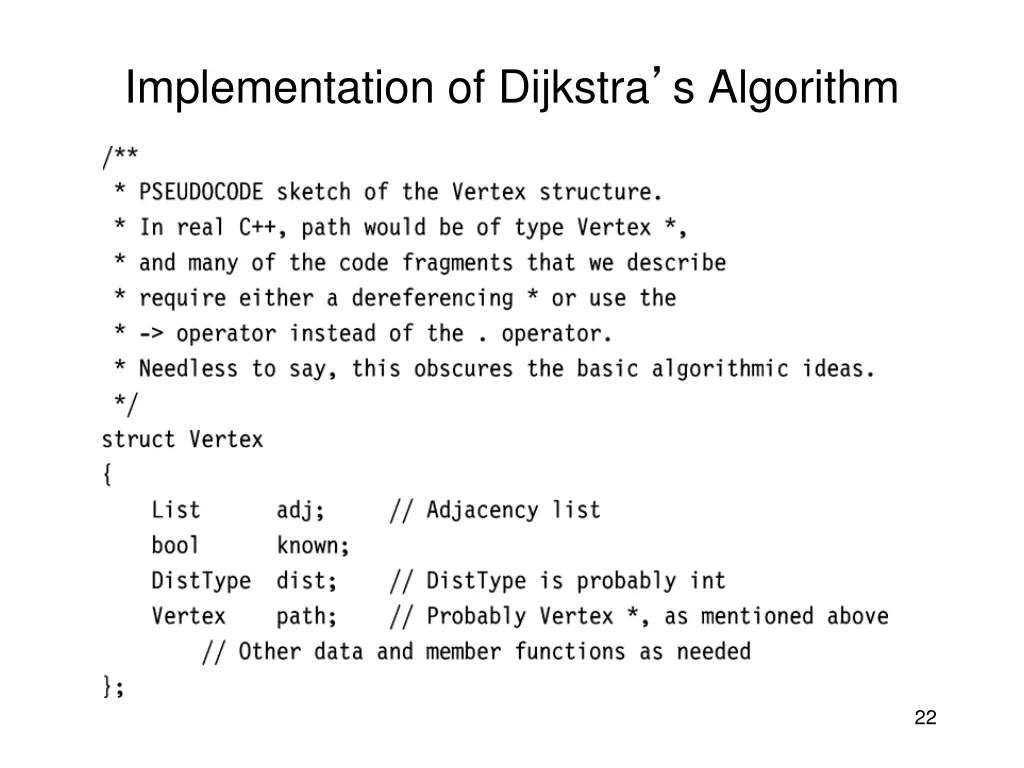 implementation of dijkstra s algorithm