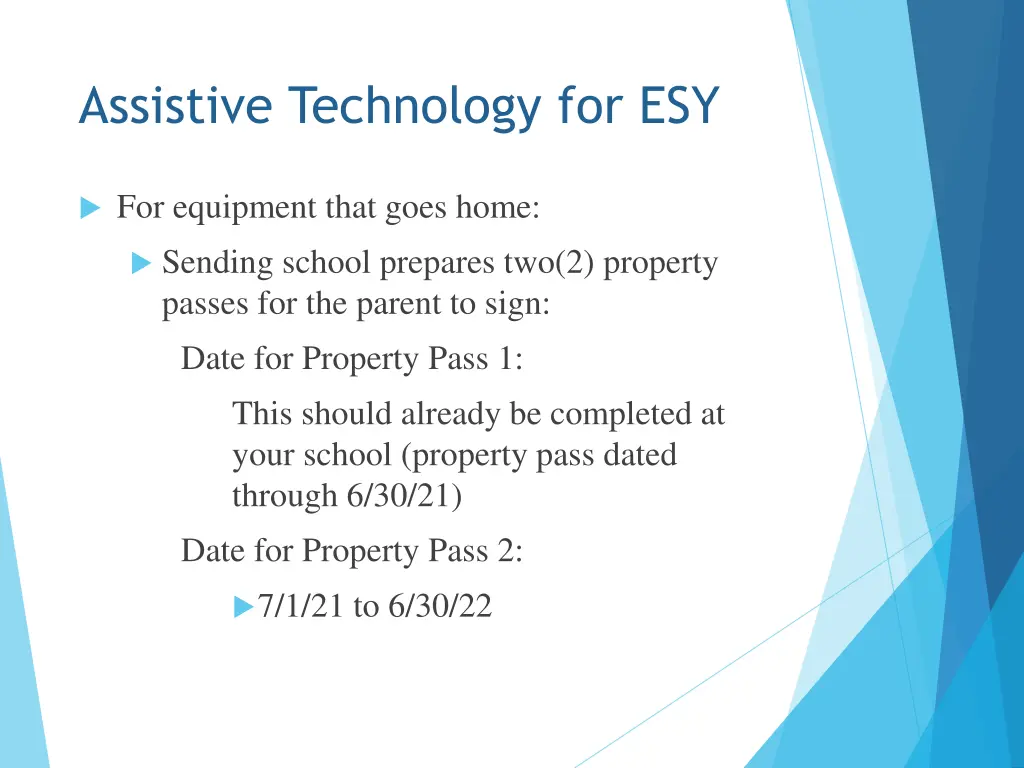 assistive technology for esy 2