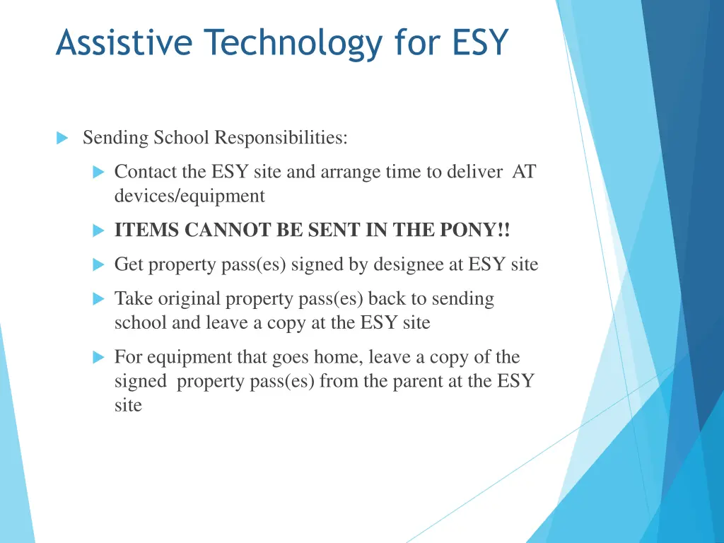 assistive technology for esy 3