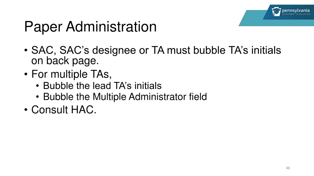 paper administration