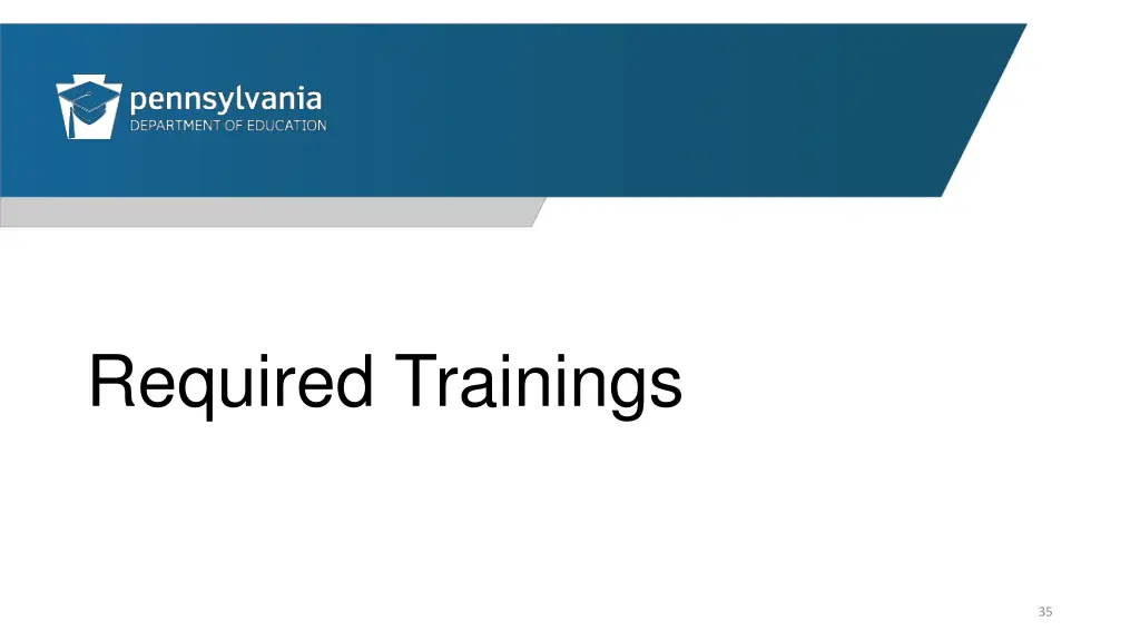 required trainings