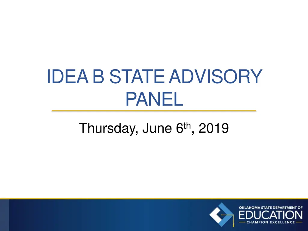 idea b state advisory panel