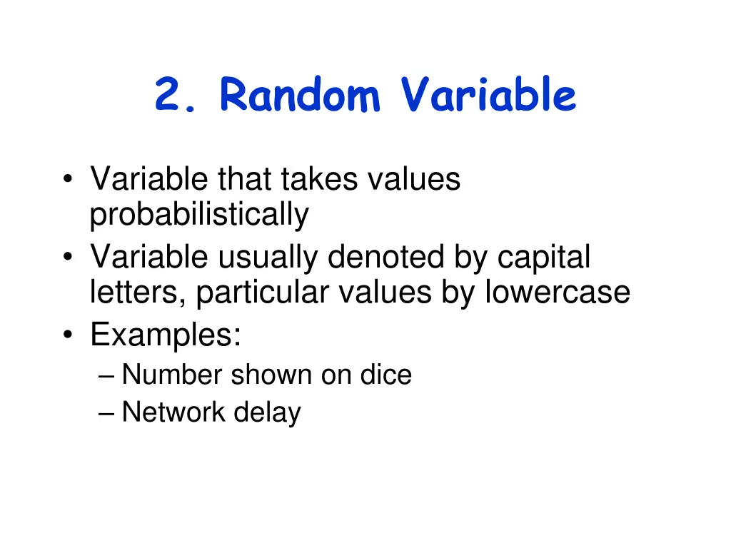 2 random variable