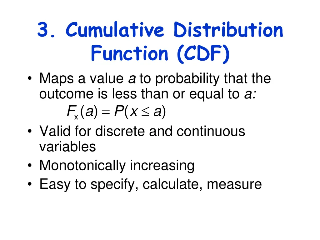 3 cumulative distribution function cdf maps