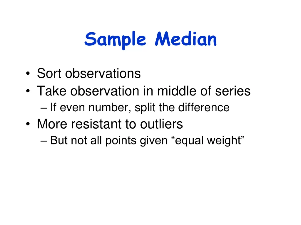 sample median