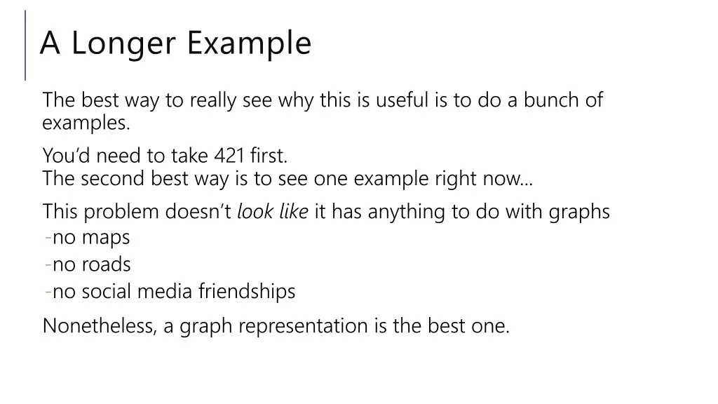 a longer example
