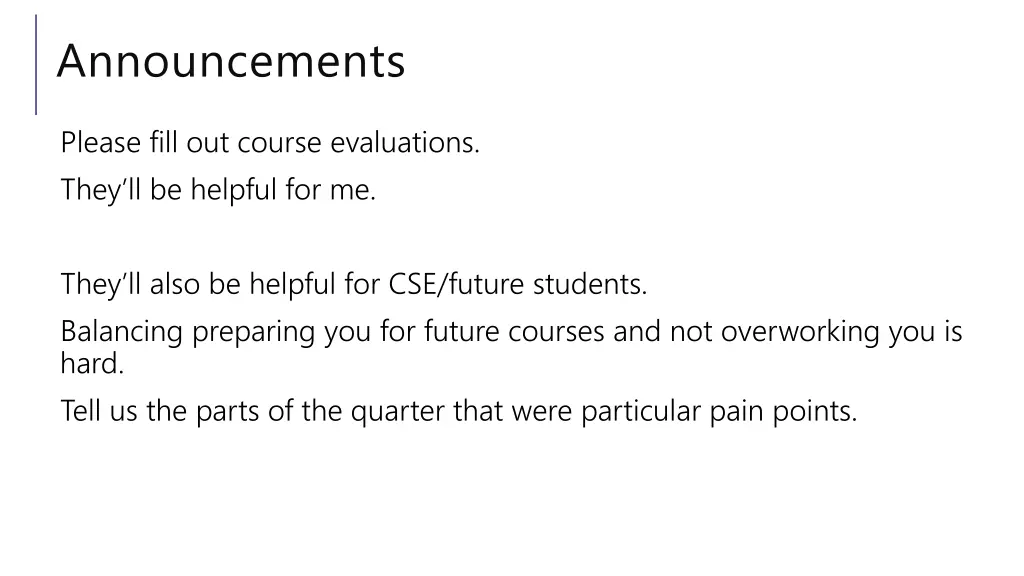 announcements 1