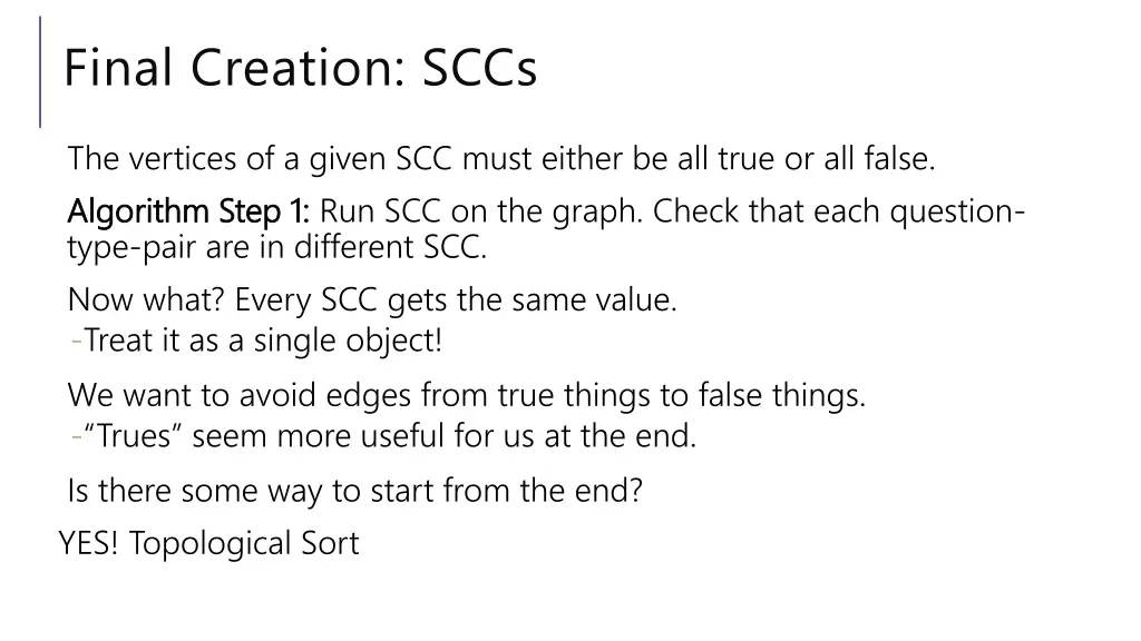 final creation sccs