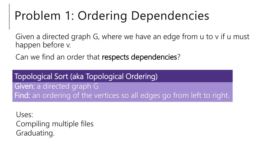 problem 1 ordering dependencies 1