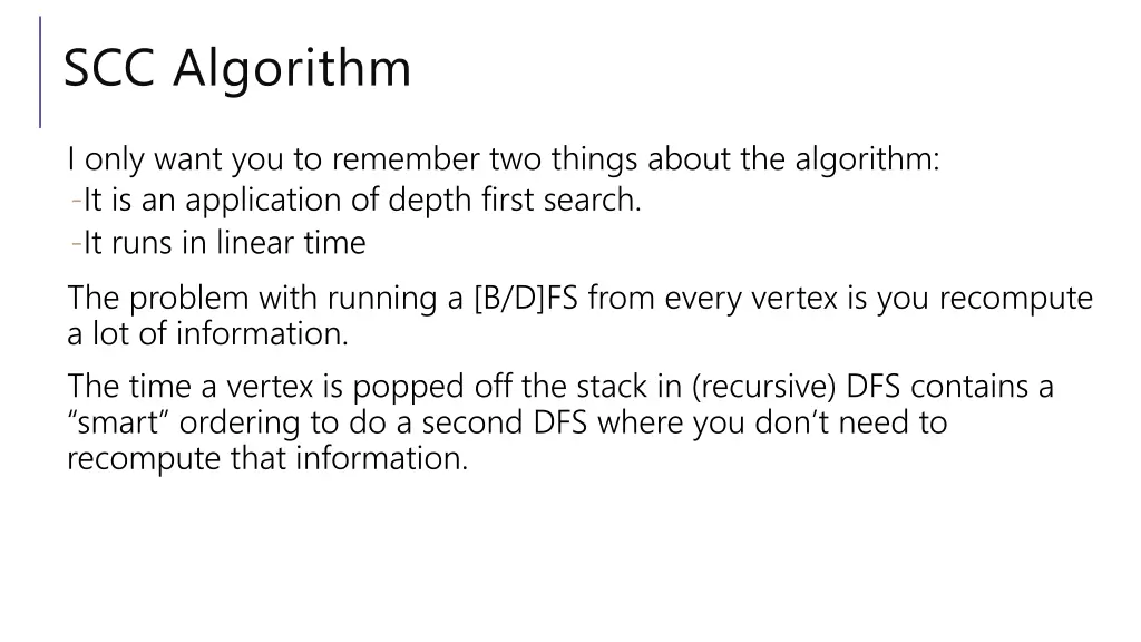 scc algorithm 2