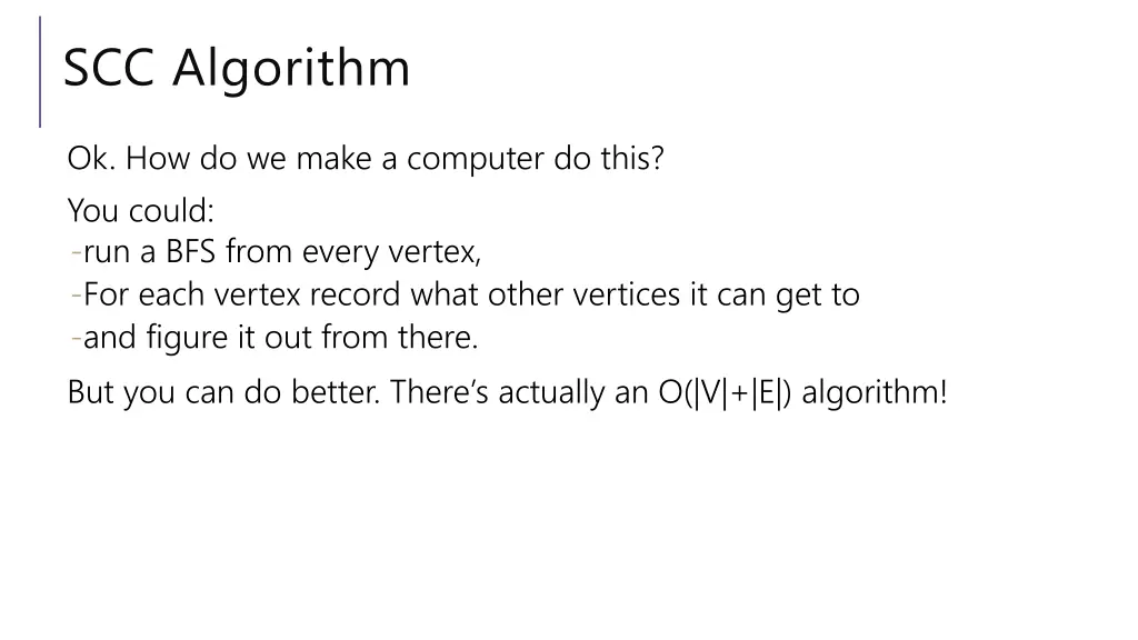 scc algorithm
