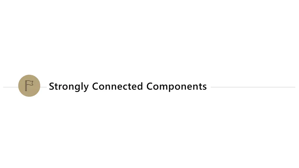 strongly connected components