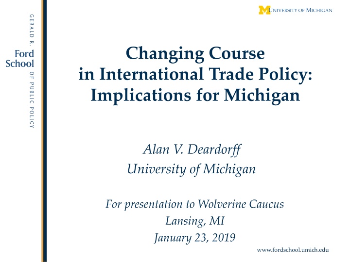 changing course in international trade policy