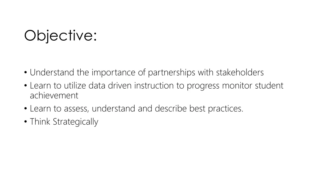 objective