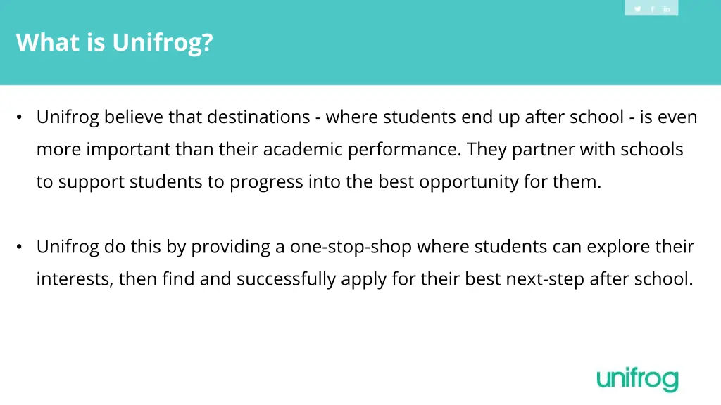what is unifrog