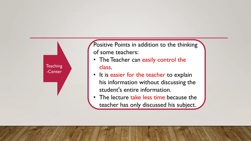positive points in addition to the thinking