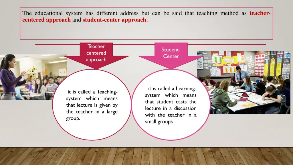 the educational system has different address