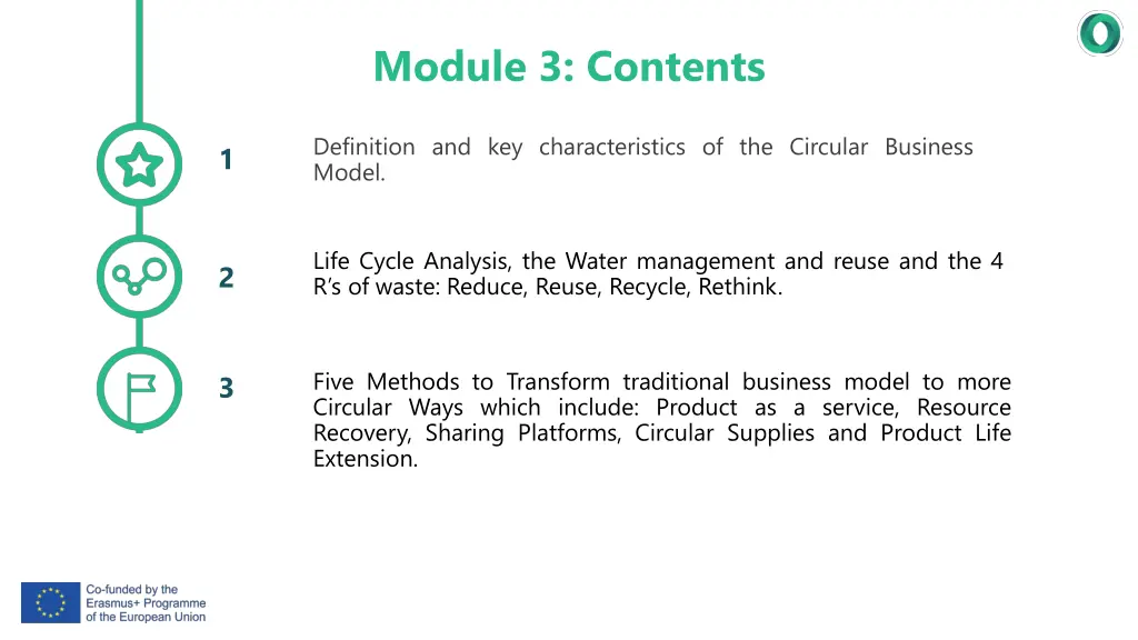 module 3 contents