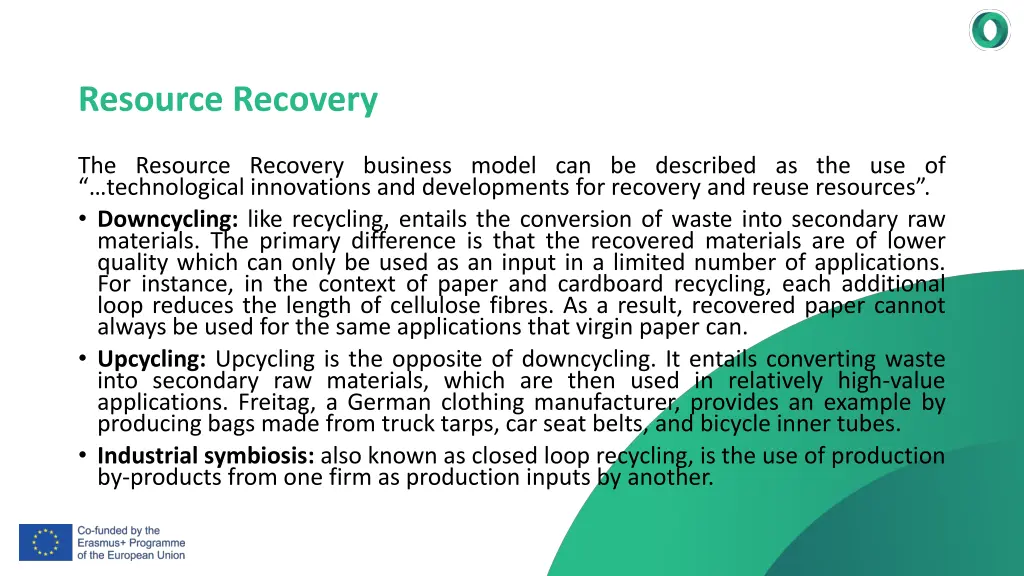 resource recovery