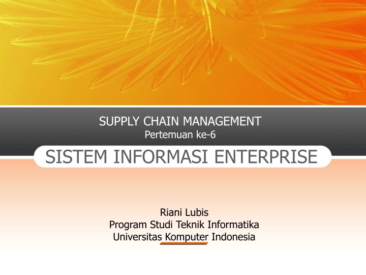 supply chain management pertemuan ke 6