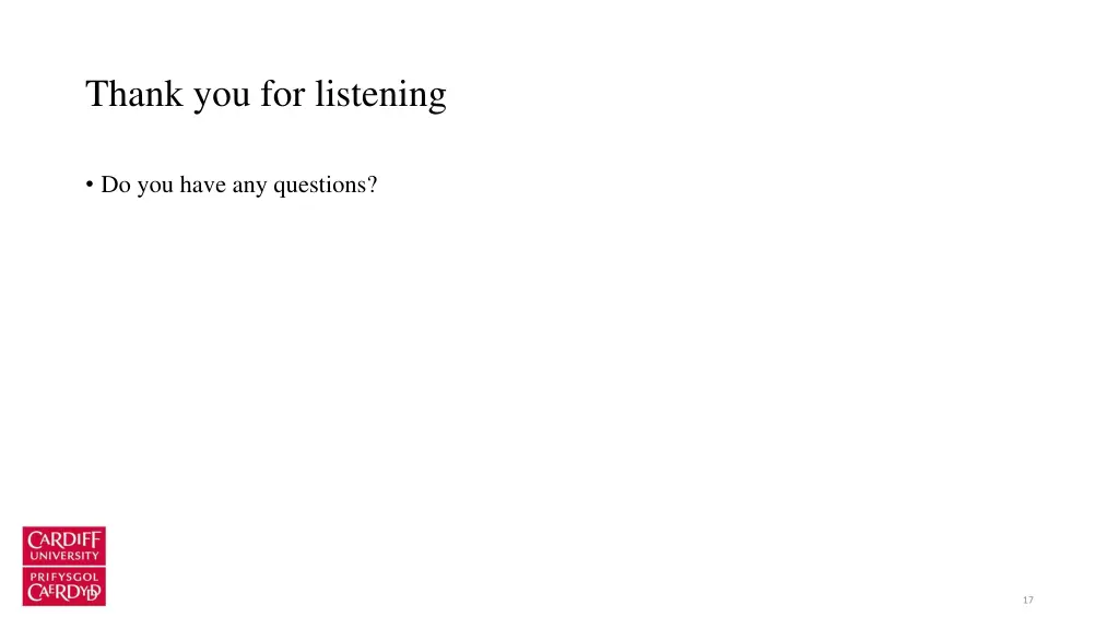 thank you for listening