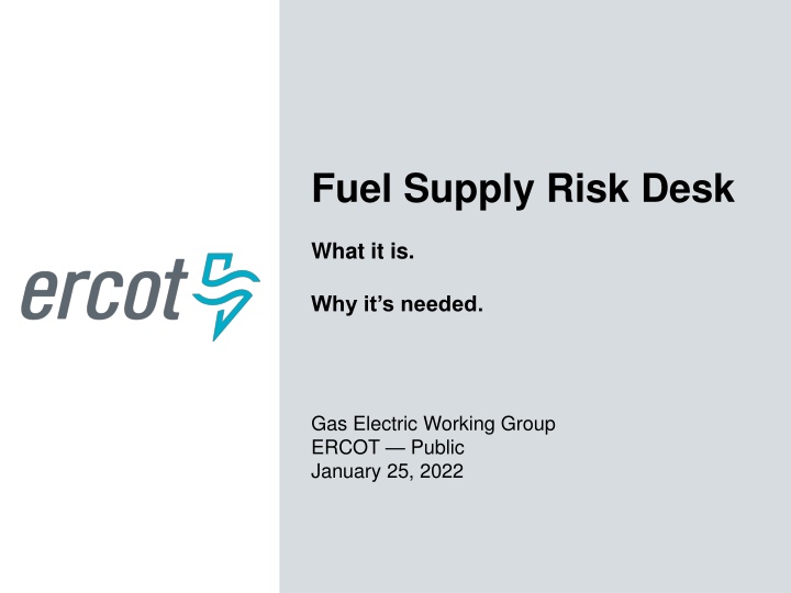 fuel supply risk desk