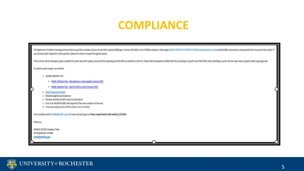 compliance