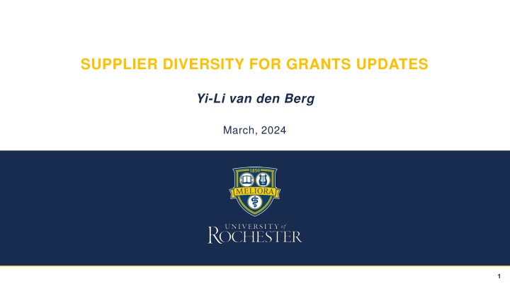 supplier diversity for grants updates