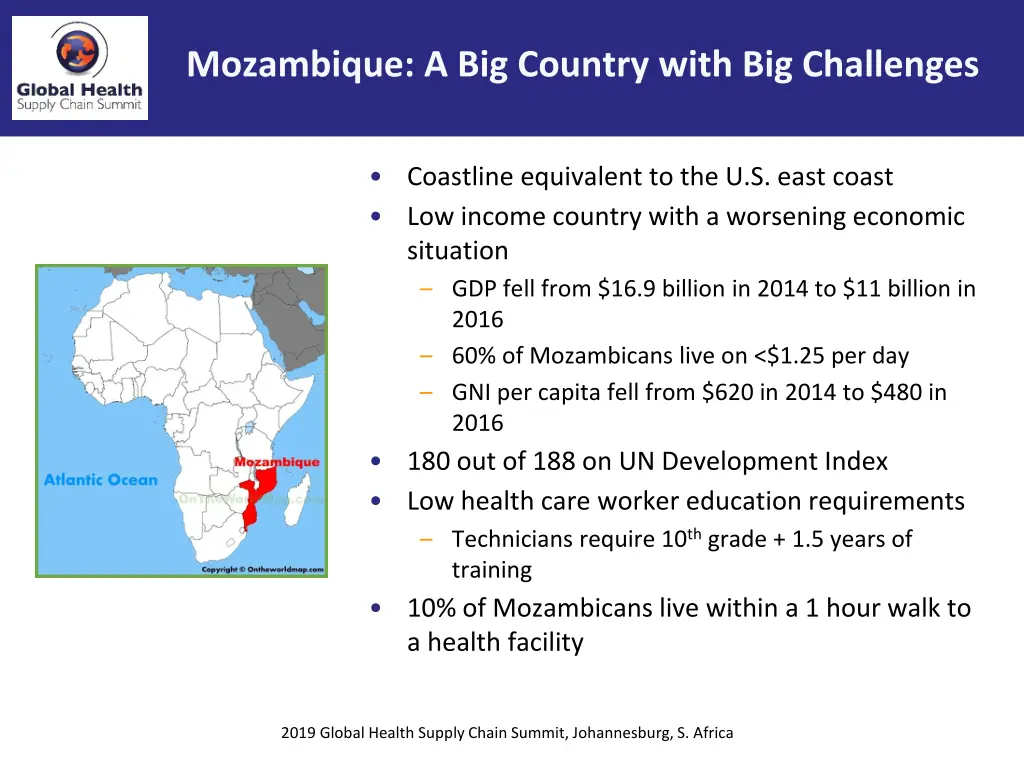 mozambique a big country with big challenges