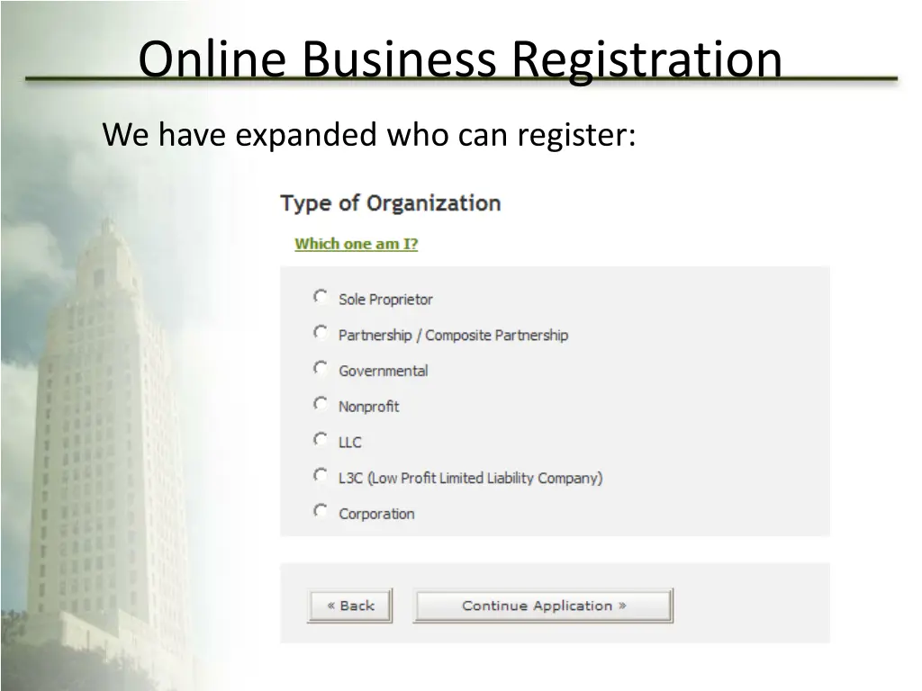 online business registration