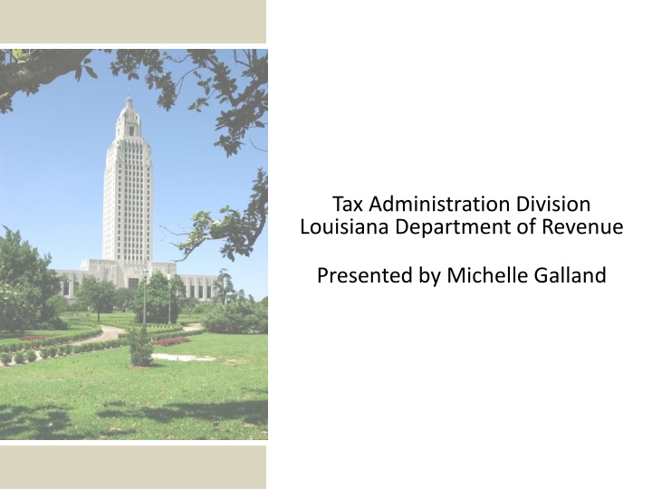 tax administration division louisiana department
