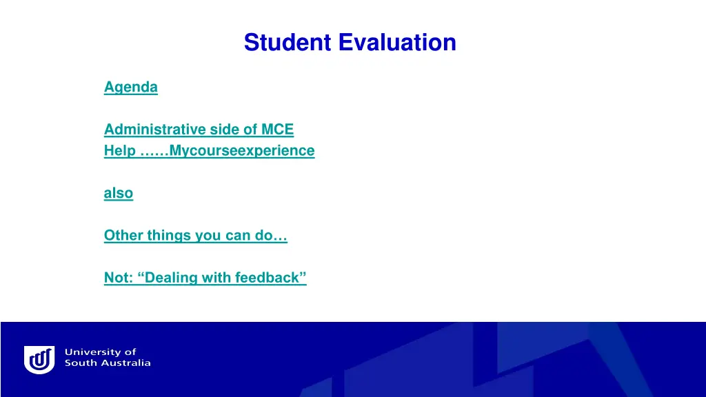 student evaluation