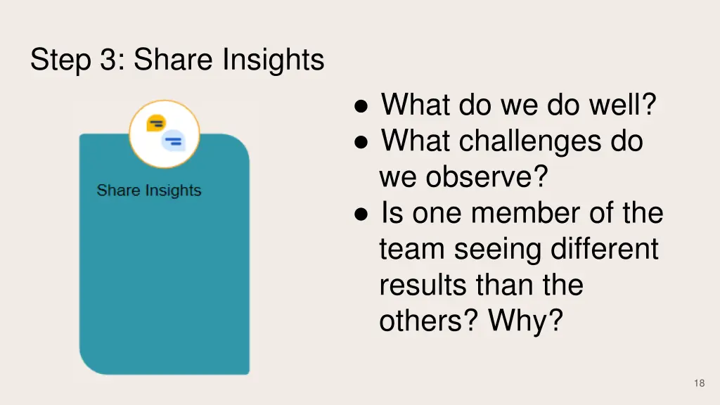 step 3 share insights