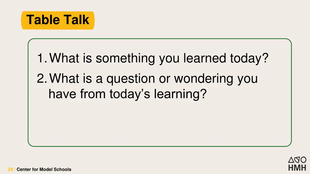 table talk 2
