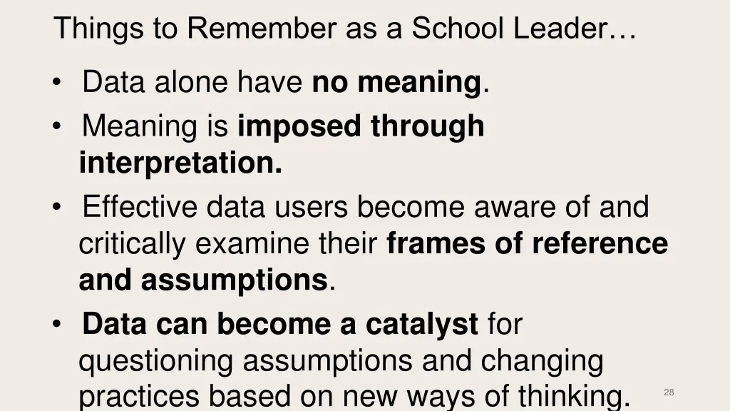 things to remember as a school leader