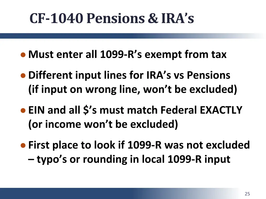 cf 1040 pensions ira s