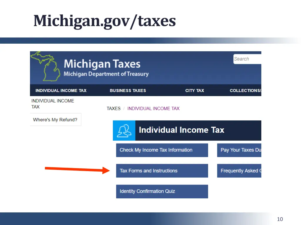 michigan gov taxes 1