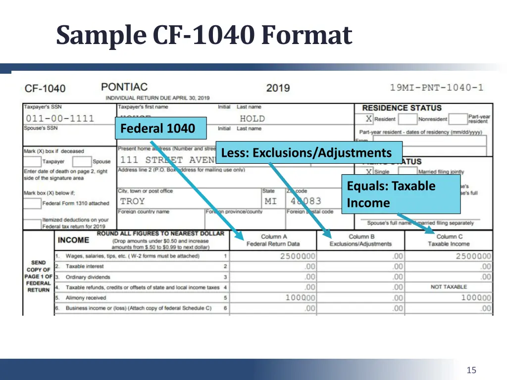 sample cf 1040 format 1