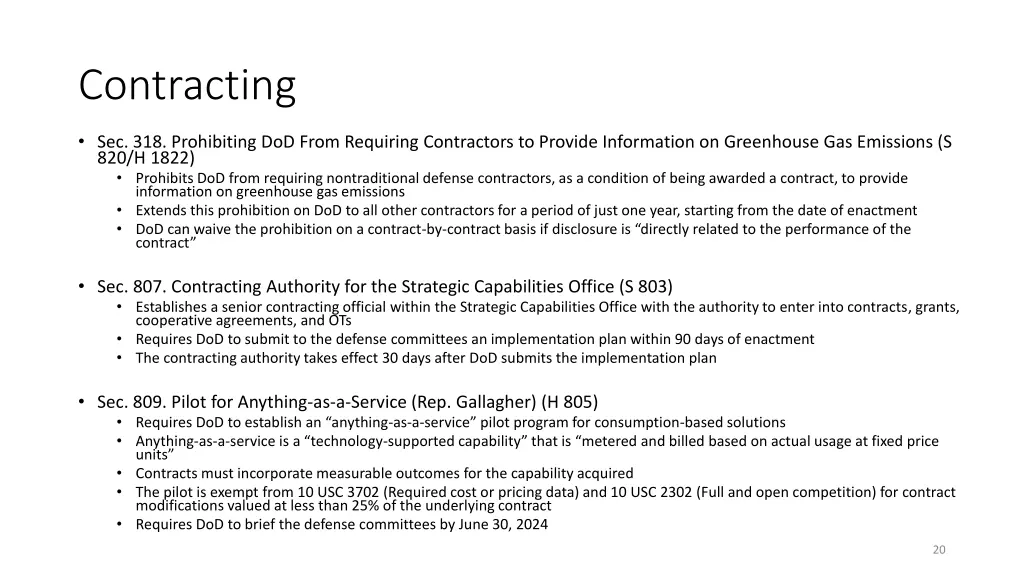 contracting