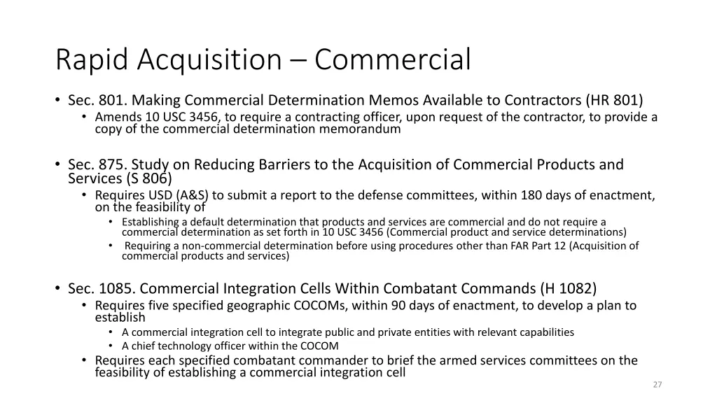 rapid acquisition commercial