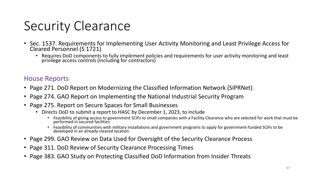security clearance