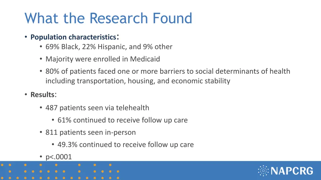 what the research found