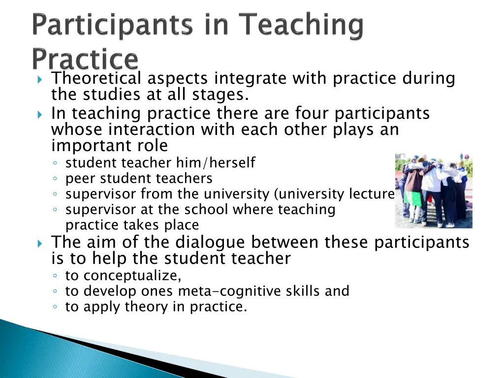 theoretical aspects integrate with practice