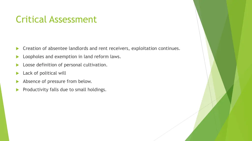 critical assessment